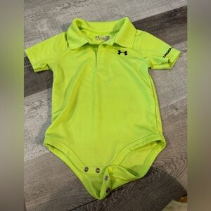 Under Armour Lime Green Baby Bodysuit